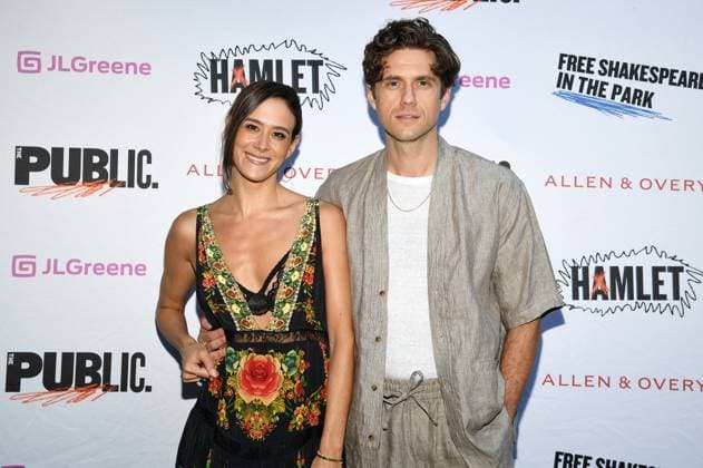 Ericka Hunter Yang and Aaron Tveit are set to become parents for the second time, file photo