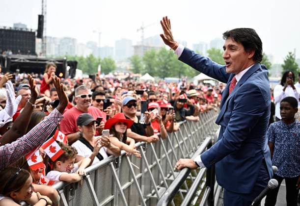 Ottawa, Prime Minister Trudeau speaks on Canada Day