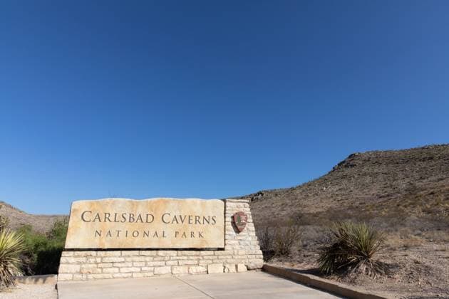 New Mexico, Carlsbad Caverns, chips bag endangers unique habitat, archive pictures
