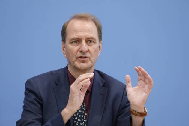 Head of the Federal Environment Agency Dirk Messner calls for special funds for climate protection, archive images
