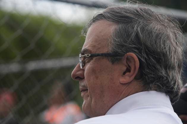 Mexico, Marcelo Ebrard attends football match in Mexico City