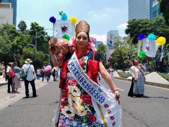 Mexico, Mega Calenda Parade in Mexico City
