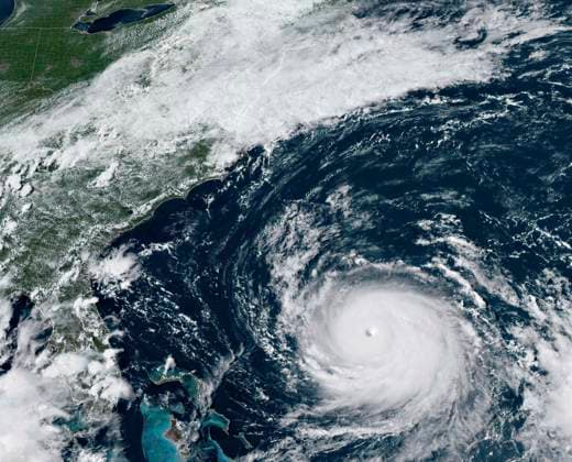 Atlantic Ocean, satellite image of Tropical Storm Idalia over the Gulf of Mexico and the Caribbean Sea