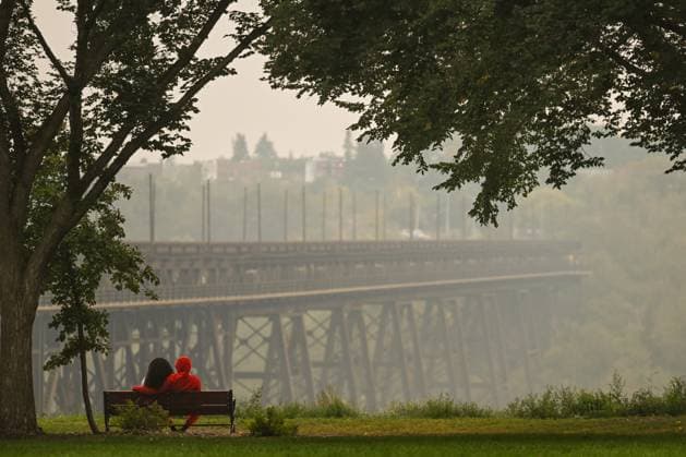 Canada, air pollution in Edmonton