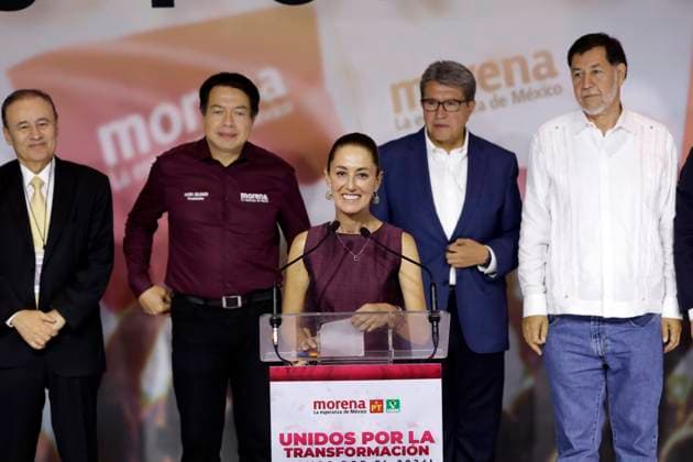 Mexico, Claudia Sheinbaum is presented as presidential candidate