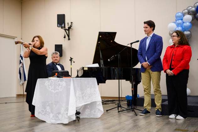 Canada, Justin Trudeau during Rosh Hashanah celebrations in Toronto