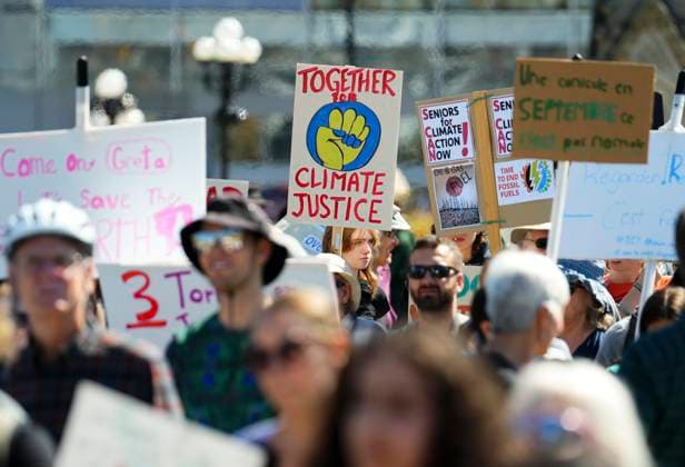 Canada, climate protest in Ottawa