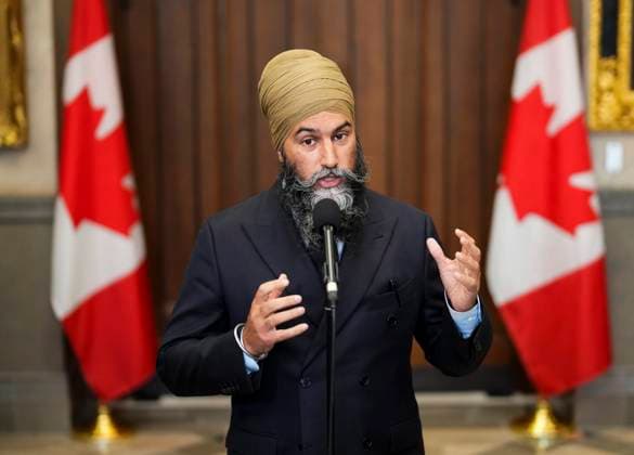 Canada, Jagmeet Singh Press Conference in Ottawa