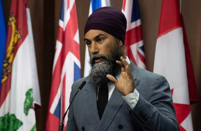 Canada, Jagmeet Singh Press Conference in Ottawa