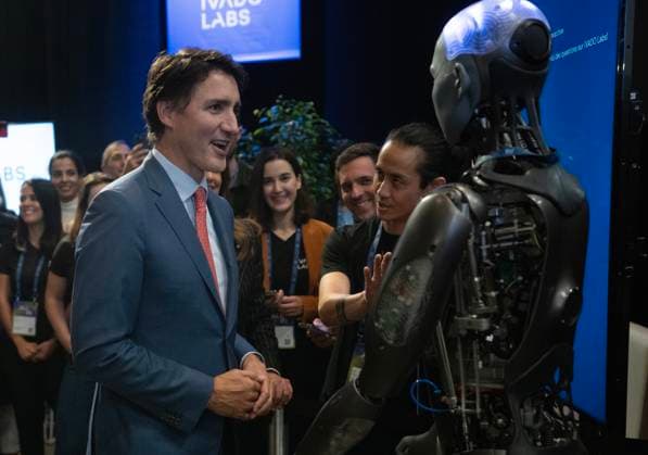 Canada, Justin Trudeau attends AI conference in Montreal