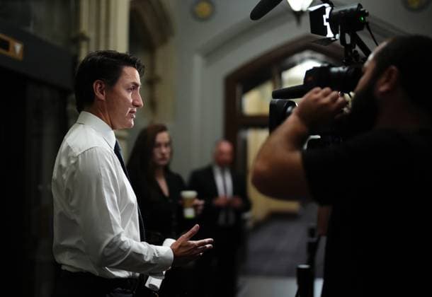 Canada, Prime Minister Justin Trudeau Press Conference in Ottawa