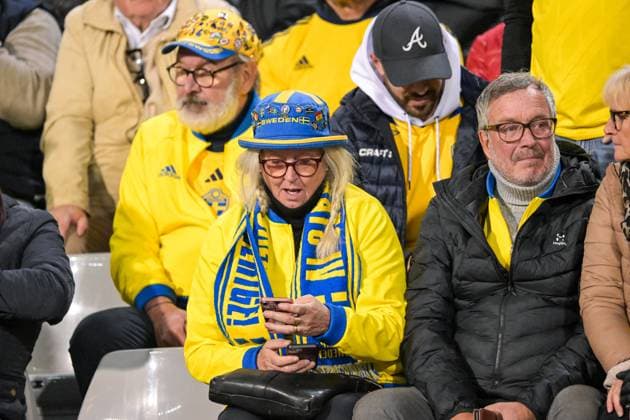 Attack in Brussels, Swedish football fans in the stadium