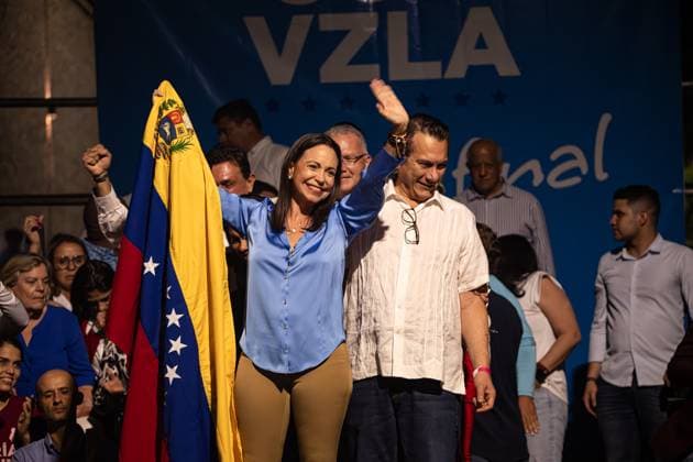 Candidacy ban against primary election winner Maria Corina Machado, archive images