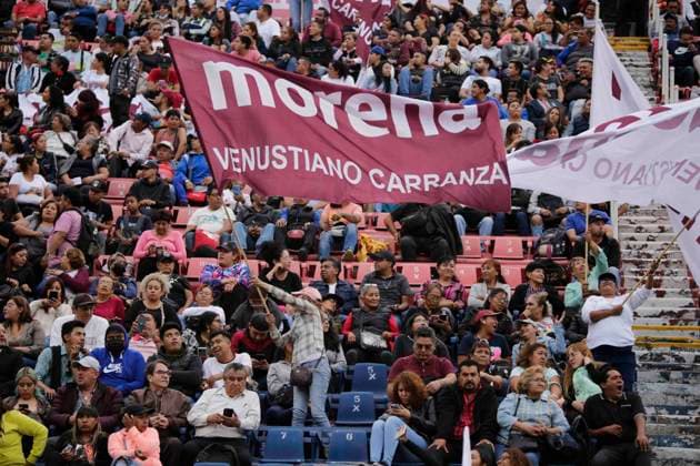 Mexico, Morena Party election rally in Mexico City