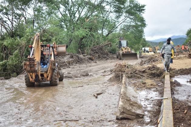 Mexico, damage after Hurricane Otis