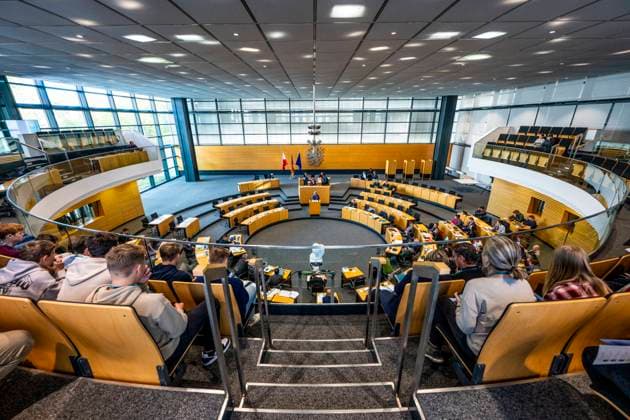 Thuringia 2024 state election, Thuringian state parliament in Erfurt