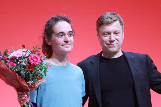European elections 2024, The Left Party top candidates Martin Schirdewan and Carola Rackete