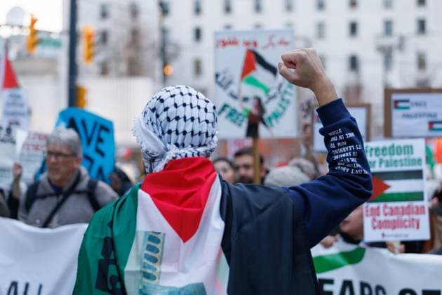 Canada, Pro-Palestinian demonstration in Vancouver