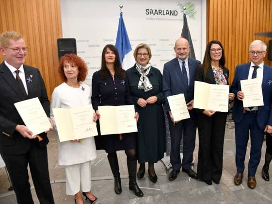 Saarbrücken, Award of the Order of Merit for Franco-German Cooperation in Saarland