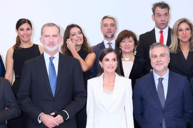 Spanish royal couple at the Francisco Cerecedo Journalism Award ceremony