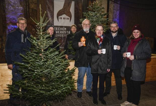 NRW, Construction history Christmas market in the colliery workshop in Dinslaken Lohberg