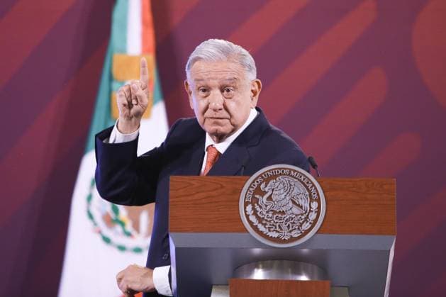 Mexico, Andres Manuel Lopez Obrador press conference in Mexico City