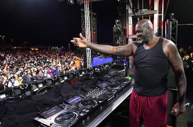 Shaquille O Neal performs at the Tahoe Live Music Festival in Palisades Tahoe