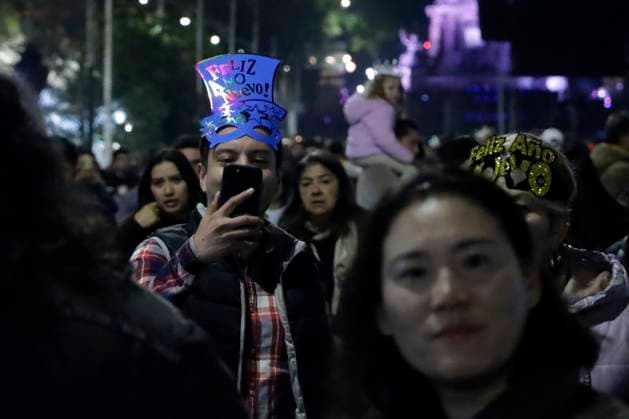 Mexico, New Years Eve in Mexico City