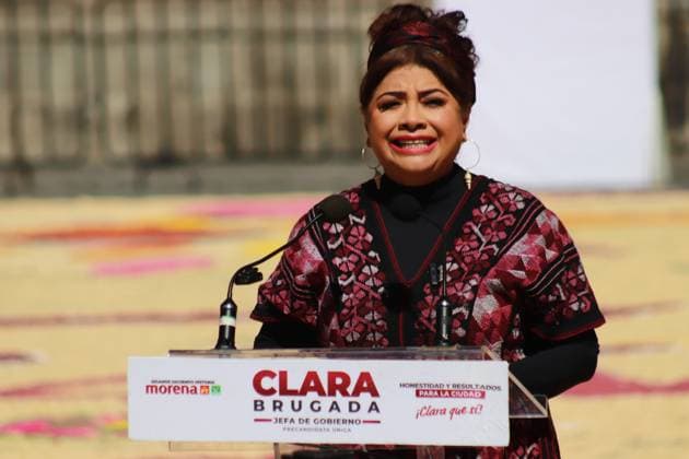 Mexico, Clara Brugada election campaign event in Mexico City