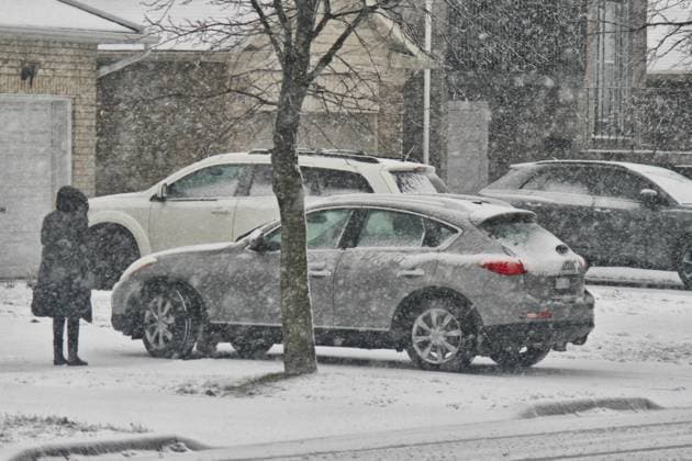 Canada, snowstorm in Toronto