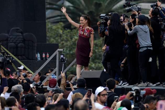 Mexico, Claudia Sheinbaum Election campaign in Mexico City