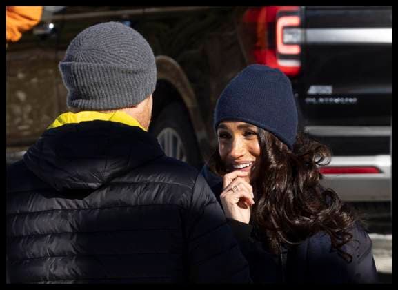 Prince Harry and Meghan Markle in Whistler, Canada