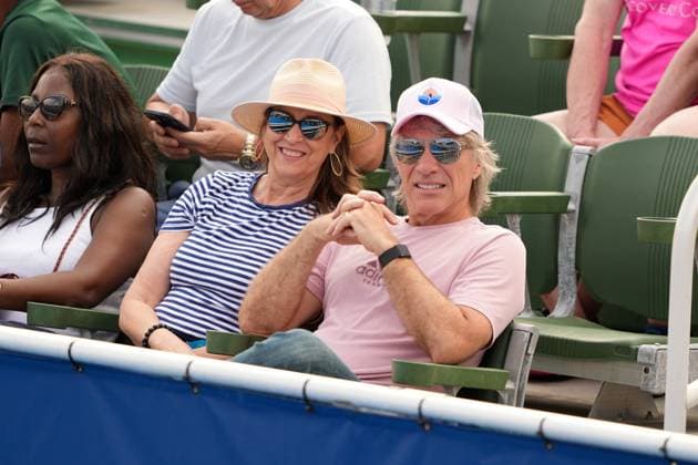 Jon Bon Jovi visits tennis tournament in Delray Beach
