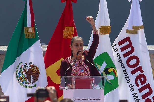Mexico, Claudia Sheinbaum Election campaign in Mexico City