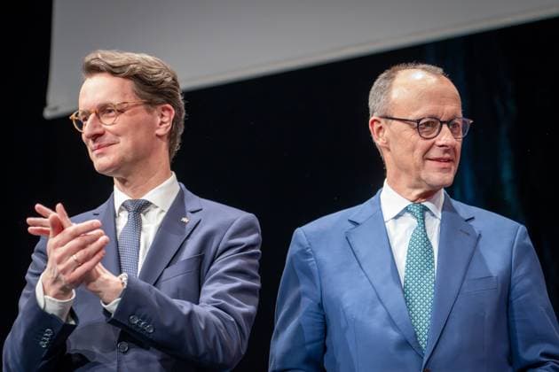 NRW Minister President Hendrik Wüst is once again being touted as chancellor, archive images