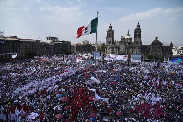 Mexico, Claudia Sheinbaum Election campaign in Mexico City
