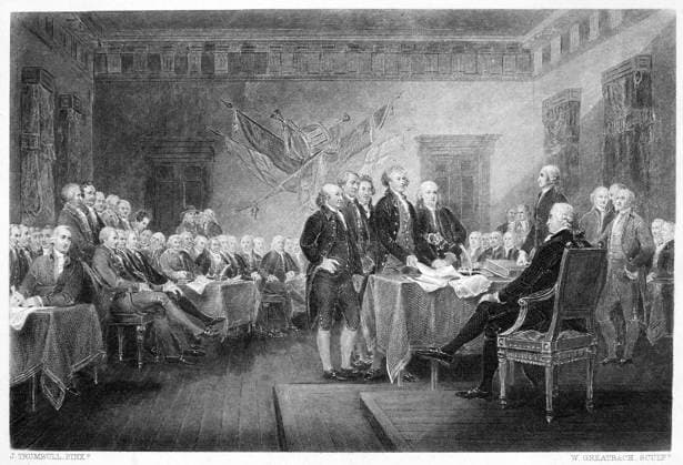 IMAGO International History, 250 years USA, Signing of the Declaration of Independence 1776