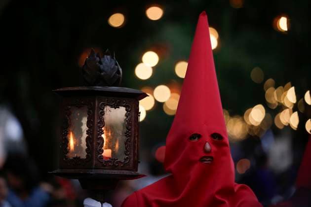 Mexico, Good Friday procession in Michoacan