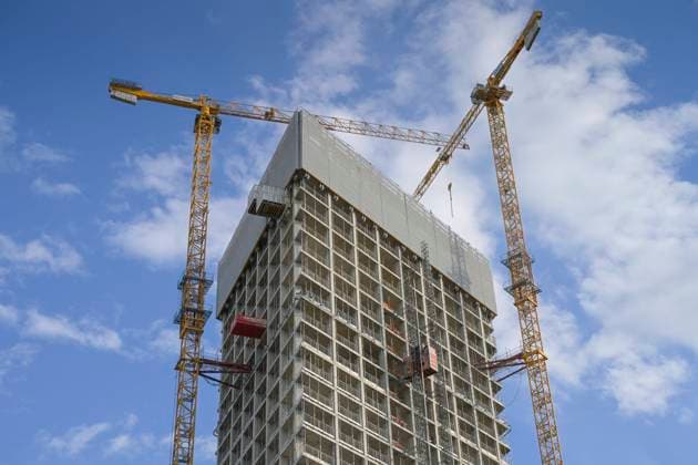 Berlin, The Estrel Tower in Neukölln is Berlins first skyscraper - Stock photos