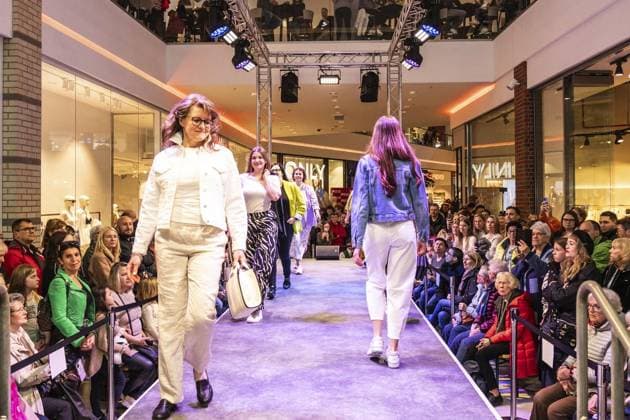 NRW, big fashion show in the Neutor-Galerie in Dinslaken
