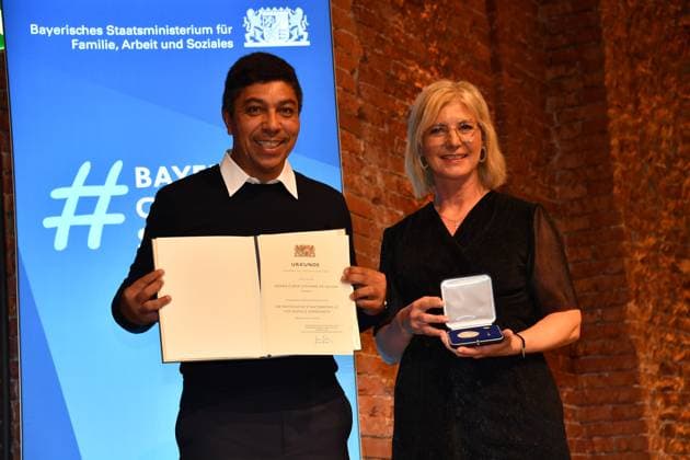Award of the Bavarian State Medal in Munich