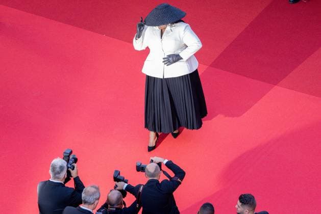 Cannes International Film Festival, singer Yseult on the red carpet