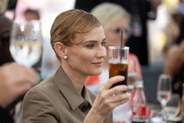 Cannes International Film Festival, Diane Kruger and Willem Dafoe at the Armani Caffe