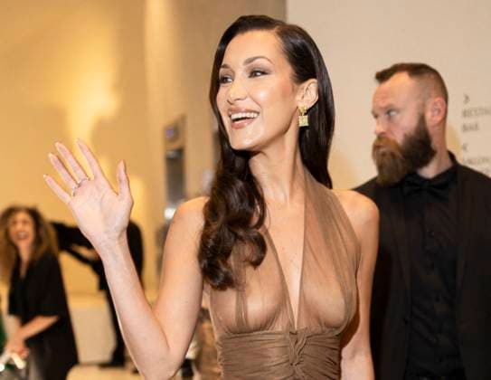 Cannes International Film Festival, Bella Hadid leaves the Martinez Hotel