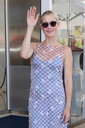 Cannes International Film Festival, Claire Holt leaves the Majestic Hotel