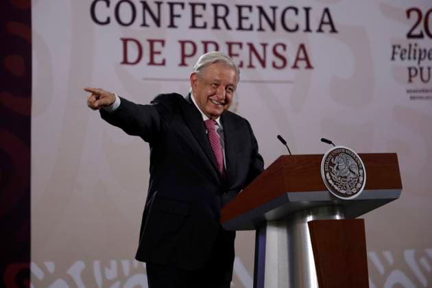 Mexico City, Andres Manuel Lopez Obrador press conference