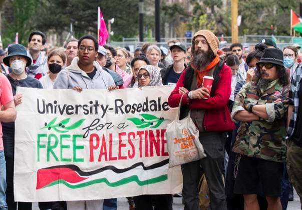Canada, Pro-Palestinian activists occupy university in Toronto
