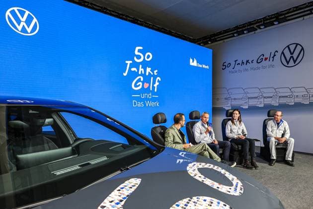 Wolfsburg, Celebration of 50 years of Golf production at Volkswagen