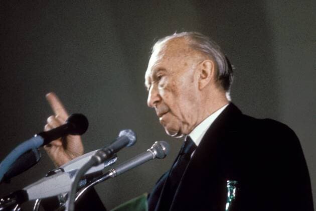 Resignation of Chancellor Adenauer, 60th anniversary on 15 October