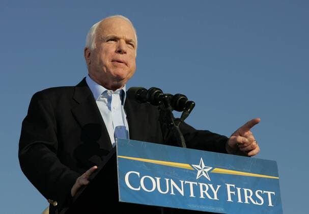 John McCain, 90th birthday on 29 August – died in 2018